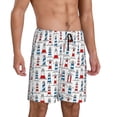 thumbnail image 2 of Sikiie Lighthouse And Beacon Mens Pajama Shorts, Lightweight Lounge Pant with Pockets Soft Sleep Pj Shorts for MenXX-Large, 2 of 6