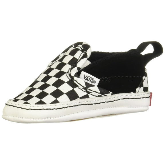 Vans Infant Checker Slip-On Black/True White Crib Shoes