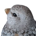 thumbnail image 2 of Vickerman 8.5" Gray Bird Outdoor Garden. This bird features a stone appearance with pebble shaped accents. It is the perfect addition to any garden. Indoor and outdoor safe. Made of magnesium oxide. I, 2 of 6