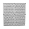 Wall Control White Metal Pegboard Two Panel Pack 32 in. x32 in. White