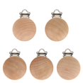 thumbnail image 1 of Nunafey Clips de Chupete, sostenedor de Chupete no tóxico, para Accesorios de joyería de Ropa Infantil madera para, 1 of 8