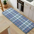 thumbnail image 5 of Blue White and Yellow Checkered Pattern Kitchen Rug Mat,Kitchen Runner Rugs Non Skid Washable,Decorative Kitchen Floor Mats for Kitchen,Sink,Laundry,17"x47.2", 5 of 7