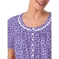 thumbnail image 6 of Aria Women's 100% Cotton Raglan Sleeve Smocked Neck Sleepwear 46" Gown, Sizes XS-5X, 6 of 6