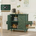 thumbnail image 5 of HLR 32" W Mid Century Modern Accent Cabinet with 2 Doors, Sideboard Buffet with Storage, Green., 5 of 7