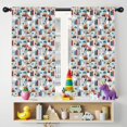 thumbnail image 5 of Blackout Kids Curtains,Cartoon Construction Vehicles Buildings Gray Pattern Childrens Insulated Curtains Set Of 2,Bedroom Essentials,Toddler Room Decor 42"x54", 5 of 5