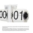 thumbnail image 4 of Horloge à Piles à Clapet, Acier Inoxydable, Horloge Rétro Numérique Réglable Facile à Lire, Design Minimaliste pour la Déco et la Collection, 4 of 8