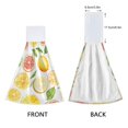 thumbnail image 3 of Yayeee Kitchen Hanging Hand Towels Set of 2 with Loop Bathroom Absorbent Tie Towel, Candy Lemon, 3 of 7