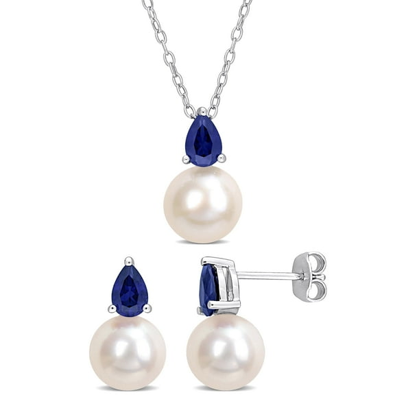 Everly Women's Cultured Pearl Sterling Silver Jewelry Set