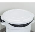 thumbnail image 2 of Soro Essentials- 20 Gallon Plastic Round Trash Can Lid White Color- Fits 20 Gallon Can Outdoor Waste Container Garbage Bin for Kitchen Home Hotel Garage Bathroom Outdoor Driveway, 2 of 5