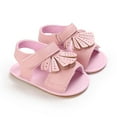 thumbnail image 6 of Baby Toddler Infant Girls EVA Soft Open Toe Summer Sandals Flower Princess Flat Shoes, 6 of 6
