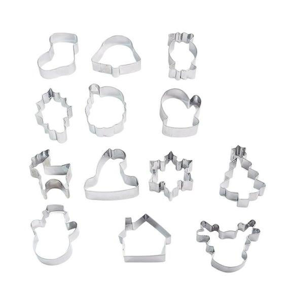 Virelaxpo Stainless Steel Christmas Cookie Cutters with Santa Claus Shape, Baking Tool for Holiday Treats and DIY