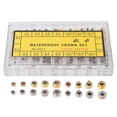 thumbnail image 1 of 140PCS Watch Crown Spare Parts Stainless Steel Portable Watch Crown Repairing Replacement with Storage Box, 1 of 1