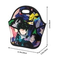 thumbnail image 2 of My Hero Academia Lunch Bag, Neoprene Lunch Bag, Reusable Insulated Lunch Box, Lunch Tote Bag, Cooler Thermal Meal Tote Kit For Office Work Picnic, Keep Food Warm/Cold, 2 of 9