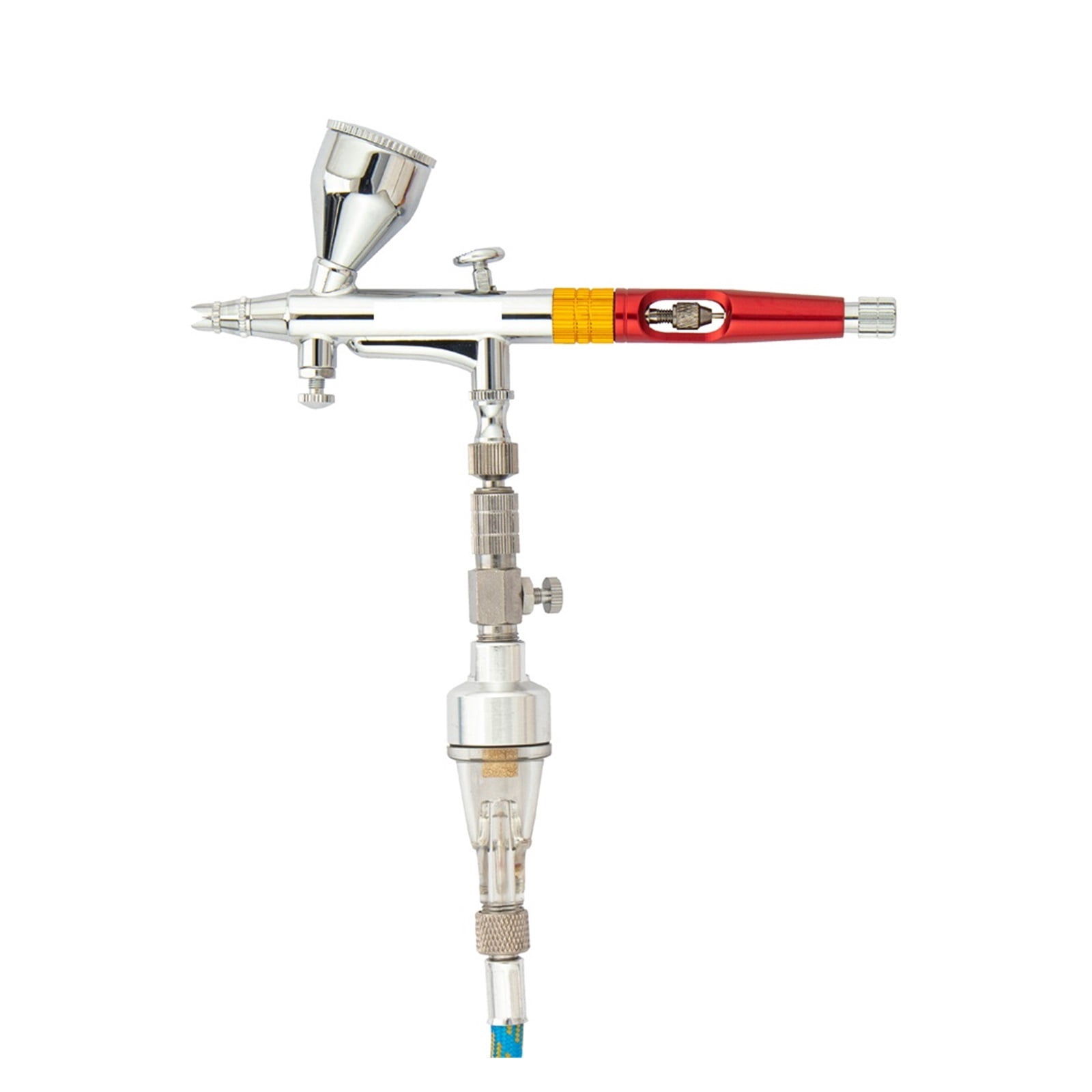 Airbrush Dual-action Spray Gun 9cc Airbrush Paint Nail Makeup Paint Tattoo Art DIY Tool 0.2mm/0.3mm/0.5mm ,Adjustable Nozzles