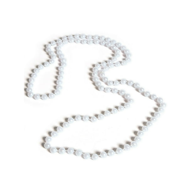 Rhode Island Novelty 48 Pouces 7mm Colliers de Perles Blanches, Pack de 12