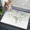 thumbnail image 3 of Eucalyptus Leaves Entryway Rug 2'x3'&nbsp; Non Slip Front Door Mats, Sage Green Weeping Summer Botanical Entrance Rugs Indoor Outdoor Carpet, Washable Floor Mats Small Area Rug for Bedroom Kitchen, 3 of 8