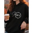 thumbnail image 4 of Christian Grace Hoodie for Men Women, Faith Pullover Hooded Sweatshirt, Cozy Cotton Poly Blend, Inspirational Casual Outfit, 4 of 5