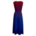 thumbnail image 6 of Women's Casual Gradient Print Sleeveless Dress with Pockets, Polyester-Spandex, Comfortable for Various Occasions, 6 of 7