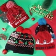 thumbnail image 6 of TAGVO LED Light Up Hat Beanie Knit Cap, Colorful LED Xmas Christmas Beanie 2 Pack, 6 of 7