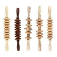 thumbnail image 3 of Herramienta de dolor shamjiam Masajeador de rodillos de madera, 3 of 9