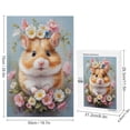 thumbnail image 2 of Hamster With Flower Oil Painting 1000-Piece Jigsaw Puzzle - Enjoyable for Adults and Hamster Lovers,Wooden, 2 of 8