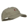 thumbnail image 5 of Low Battery Symbol Embroidered Cotton Cap - Olive OSFM, 5 of 5