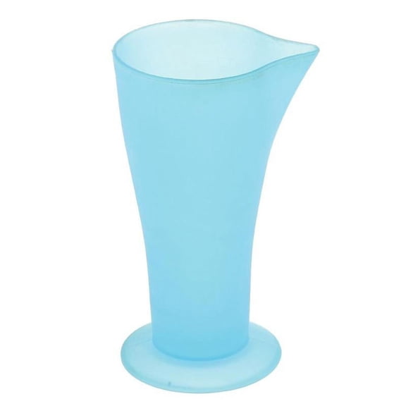 Blue Reusable Hairstyle Salon Hair Tint Dye Coloring Measuring Cup