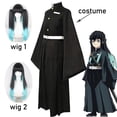 thumbnail image 2 of Tokitou disfraz de Muichirou, Cosplay de Anime Demon Slayer, uniforme de Kimetsu No Yaiba Kisatsutai, peluca, ropa de fiesta de Halloween, 2 of 5