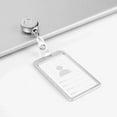 thumbnail image 3 of Aluminum Alloy Card Holder With ABS Retractable Badge Reel For Credit ID Cards Business Work 1 Pcs, 3 of 6