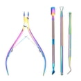 thumbnail image 1 of Cortaúñas YONGSHENG para mujeres arcoíris y lima de uñas cortacutículas profesional acero inoxidable quirúrgico, 1 of 5