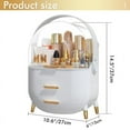 thumbnail image 2 of Organizador de maquillaje NestOrganix Skincare Cosmetic Display, blanco, 2 of 6