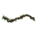thumbnail image 2 of Kugisaki Christmas Decor Christmas Simulation Green Pine Leaf, 1.8m/71 Inch Christmas Garland with Red Berries, Festive Greenery Decor for Fireplace Wall Stair Dining Table, 2 of 8