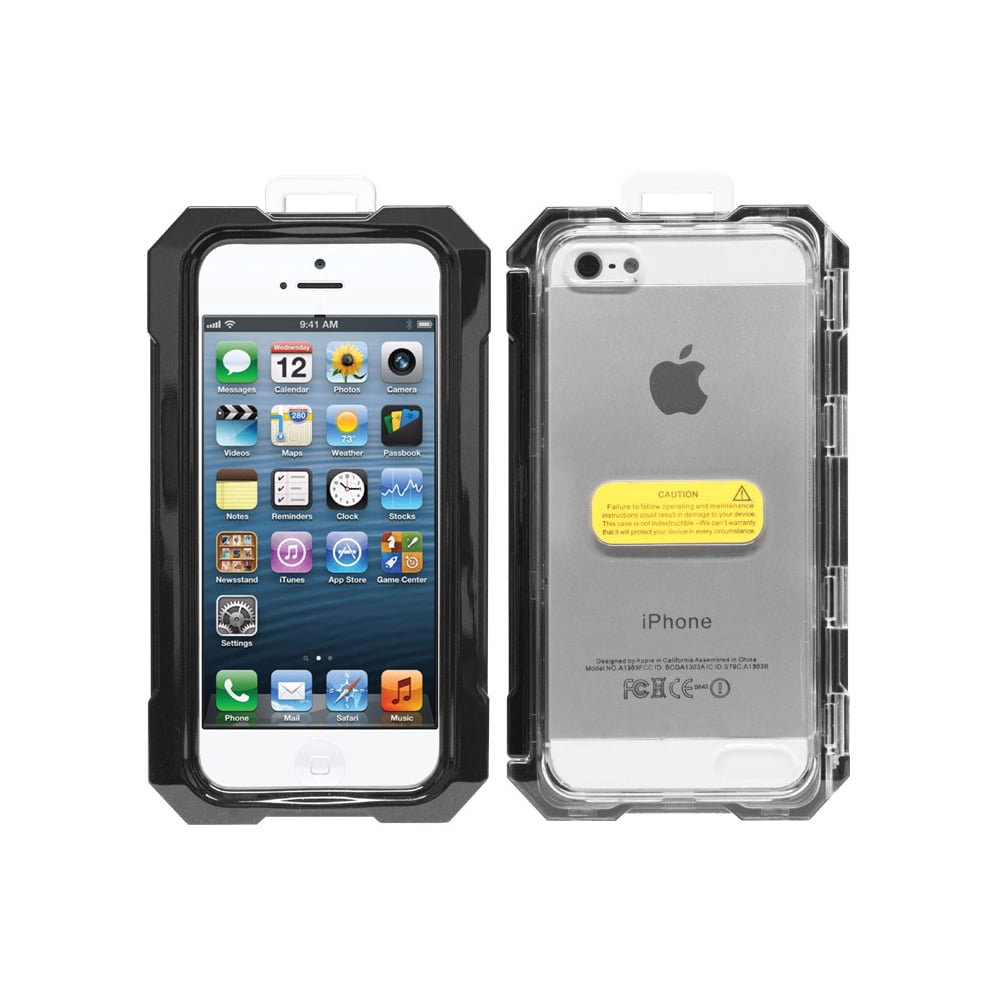 Black Waterproof Case for iPhone 5