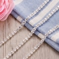 thumbnail image 4 of Miangastore 10M Crystal Rhinestone Close Chain Clear Triming Claw Chain for Jewellery Sewing Craft DIY (4.0MM), 4 of 7