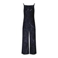 thumbnail image 4 of Wensltd Women Jumpsuits One Piece Sleeveless Printed Wide Leg Pant With Pockets, 4 of 5
