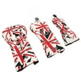 thumbnail image 2 of Golf Head Cover, Internal Plush British Flag Waterproof Golf Club Head Cover 3Pcs For Outside, 2 of 8