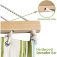 thumbnail image 4 of SUNCREAT Polyester Hammock with Stand , Freestanding Hammock with Spreader Bar, Green&Beige, 4 of 9