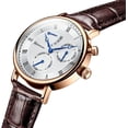 thumbnail image 5 of GUANQIN Brand Multifunction Dial Leather Strap Watch Men Sapphire Crystal Automatic Self-Winding Mechanical Wristwatch Man Waterproof Calendar Clock, 5 of 5