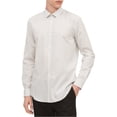 thumbnail image 1 of Calvin Klein Mens Infinite Printed Button Up Shirt, White, Medium, 1 of 1