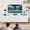 White, variant on GUNAITO TV Stand for TVs up to 75", Big TV Stand with 12 Fabric Drawers and LED Lights, Entertainment Center with Storage and Shelves for Living Room, Dark Brown