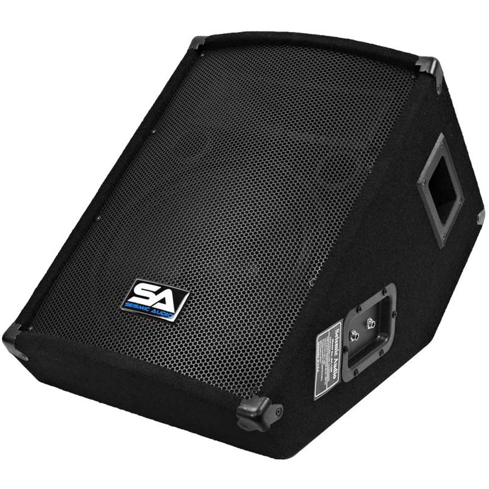 Seismic Audio SA-12M Single 2-way Indoor Floor Standing Speaker, 150 W RMS, Black
