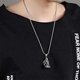 thumbnail image 3 of Collar de acero inoxidable Sunnimix Ganesha Elephant God Necklace Plata, 3 of 8