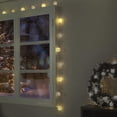 thumbnail image 2 of Guirnalda de luces redondas de 20 luces LED de color blanco cálido, decoración de luces de cadena de algodón de 6 Cm, Compatible con habitación de bebé, fiesta, Navidad, boda, 2 of 3