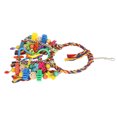 thumbnail image 4 of Bird Swing Toy, Cotton Rope Space Saving Release Instinct Safe  Colorful Swing Ring Toy Edible Pigments With Hook For Parrots, 4 of 8