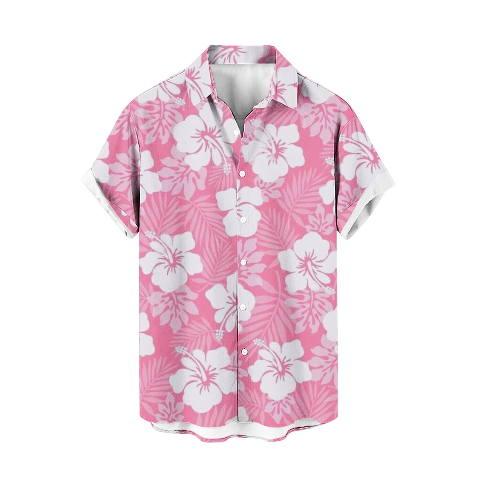 Tシャツ・カットソー Men Oversize Fit Summer Hawaiian Shirt HM1425 UVEASISHA Floral Beach Shirts for Men,Mens Hawaiian Shirts