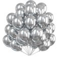 thumbnail image 1 of RV Globos plateados, 70 Globos metálicos de 10 pulgadas Globos metálicos plateados, Globos de látex brillante Rojo Verde, 1 of 5