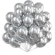 thumbnail image 1 of Globos plateados, 70 Globos metálicos de 10 pulgadas Globos metálicos plateados, Globos de látex brillante, 1 of 5
