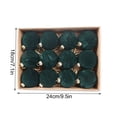 thumbnail image 4 of Christmas Tree Ornaments Balls, 12 Pack 2.4 Inch Flocked Velvet Christmas Tree Ornaments Plastic Balls, 4 of 7
