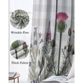 thumbnail image 3 of Spring Floral Kitchen Curtains Gray Plaid Farmhouse Flowers Watercolor Cafe Short Curtains for Bathroom Blackout Window Curtain Grommet Small Window Treatment Drapes for Bedroom Living Room 52"x45"x2, 3 of 9