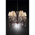 thumbnail image 3 of Ore Furniture K-5157H 27 in. Magnolia Crystal Bronze Ceiling Lamp, 3 of 5